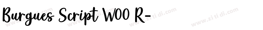 Burgues Script W00 R字体转换 Burgues Script W00 R字体转换